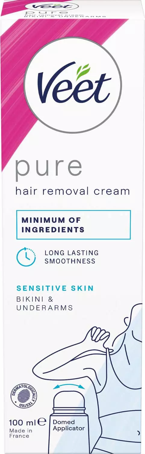 Pure Hair Removal Cream Sensitive Skin Bikini & Underarms